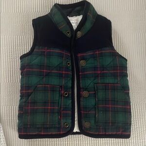 Plaid Puffer Vest